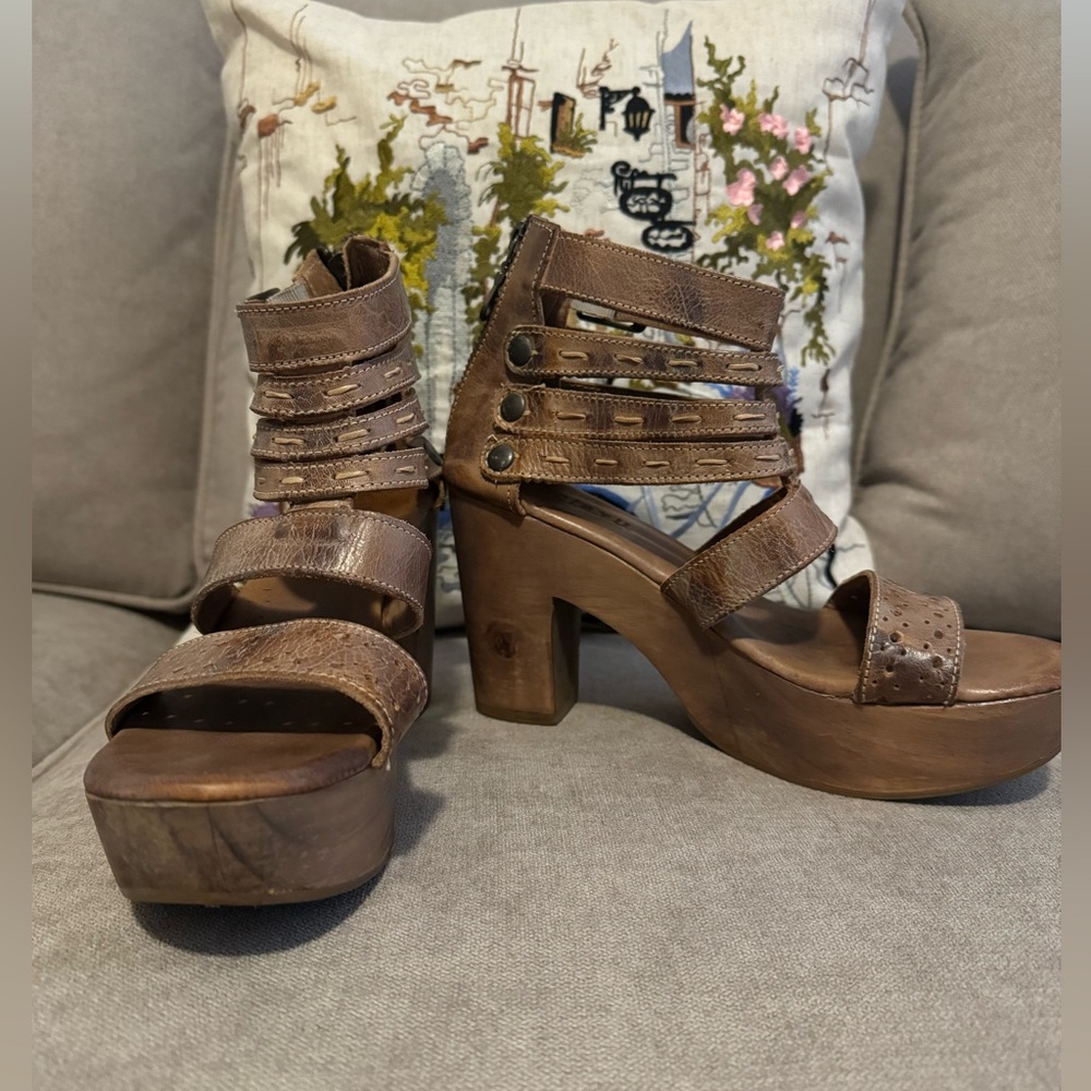Bed Stu Adelia Chucky Heel Sandals